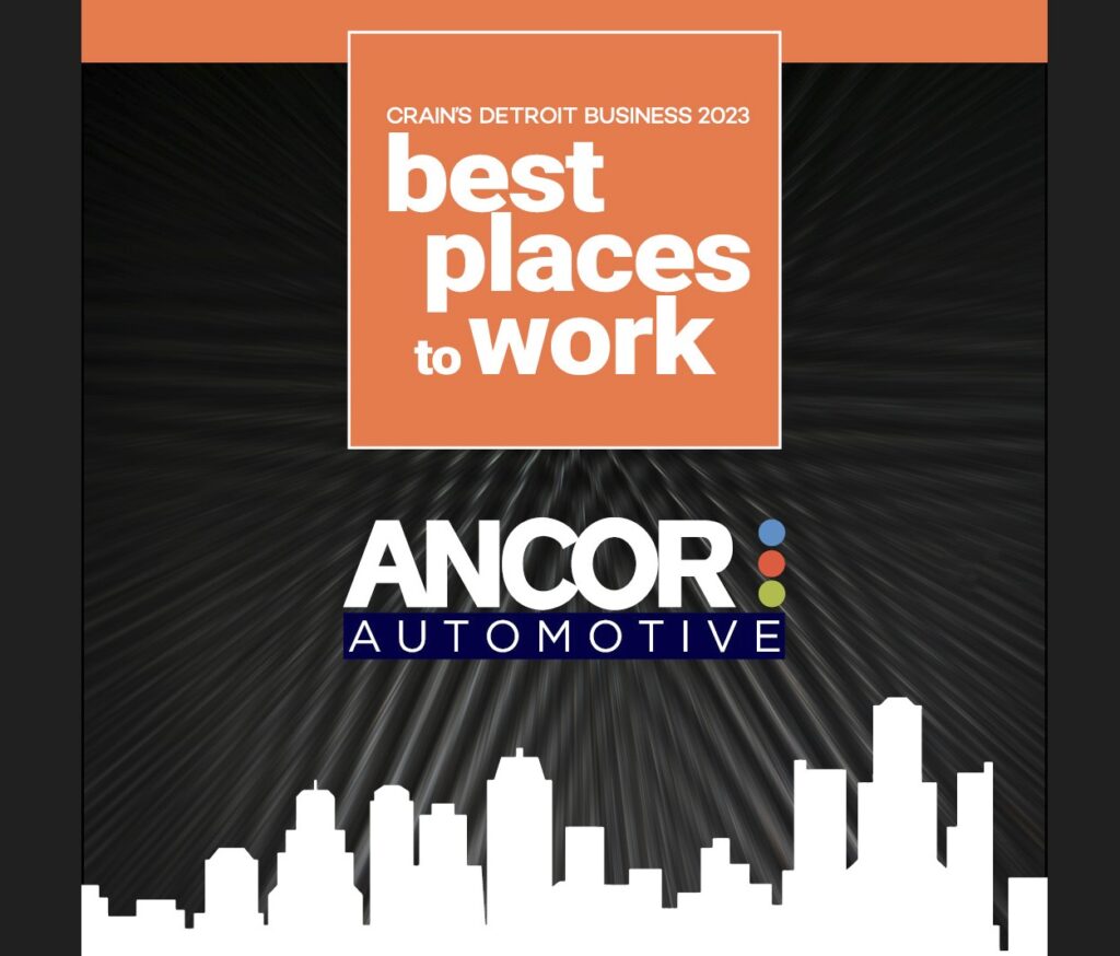 Ancor Automotive named Best Places to Work 2023 by Crain’s Detroit Business
